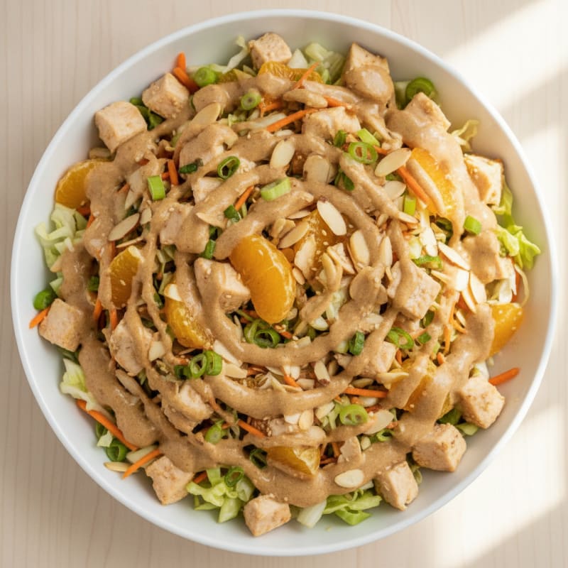 Mandarin Chicken Salad with Sesame Dressing