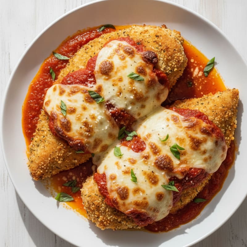 Baked Chicken Parmesan with Marinara