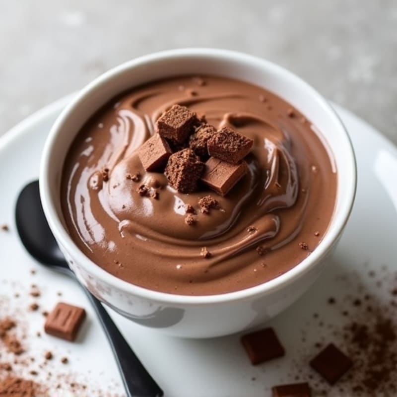 Silky Chocolate Protein Pudding with Greek Yogurt