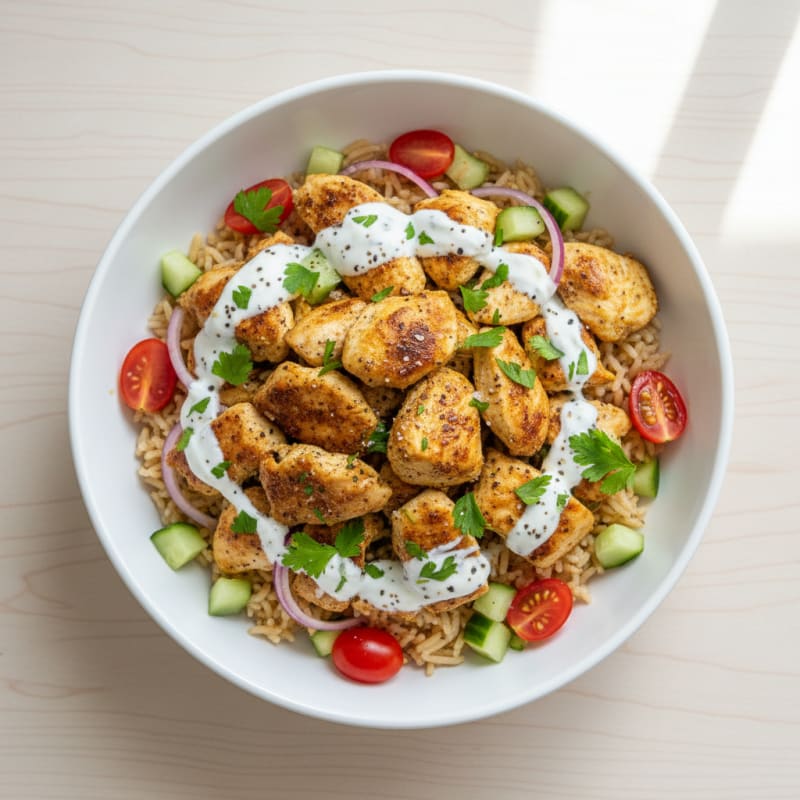 Chicken Shawarma Rice Bowl