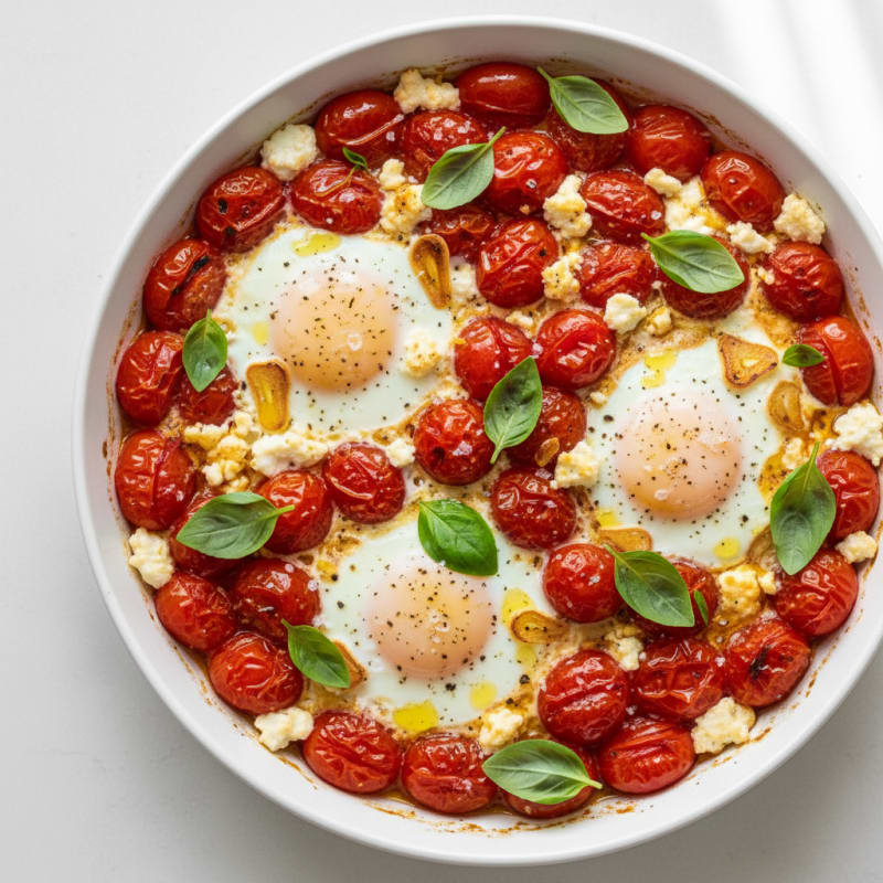 Baked Eggs with Roasted Tomatoes