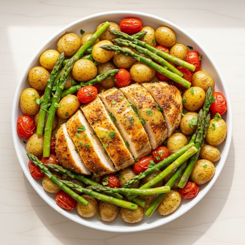 Crispy Pan-Seared Lemon Herb Chicken