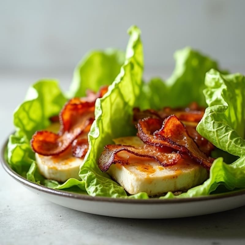 Crispy Bacon and Chicken Avocado Lettuce Wraps