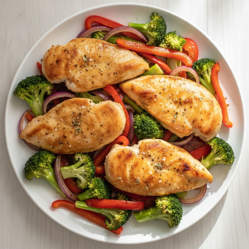 Sheet Pan Lemon Herb Chicken and Veggies