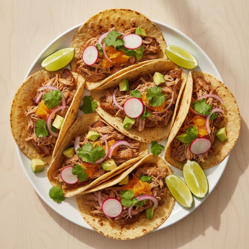 Slow-Cooked Pork Carnitas Tacos