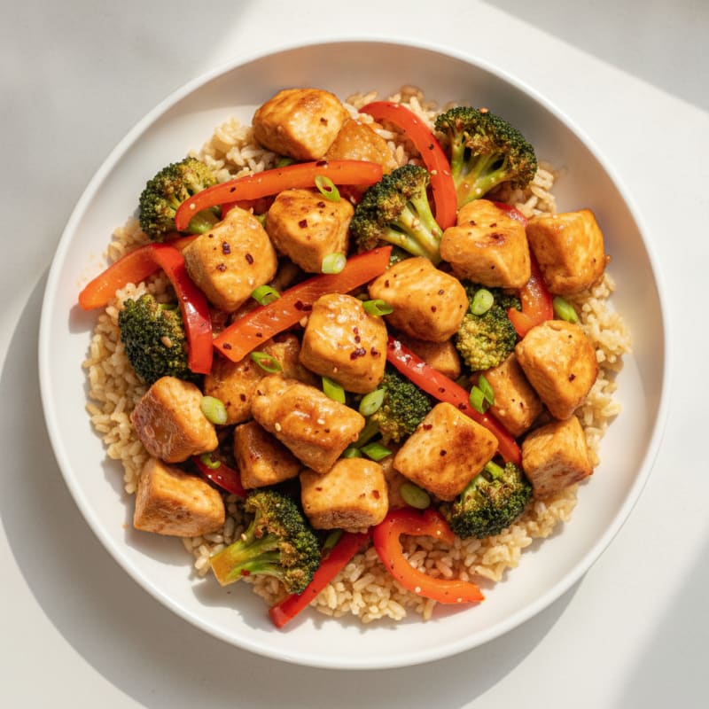 Clean General Tso's Chicken Stir-Fry