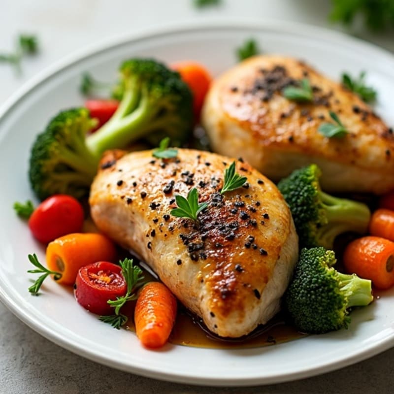 Herb-Roasted Chicken with Roasted Vegetables