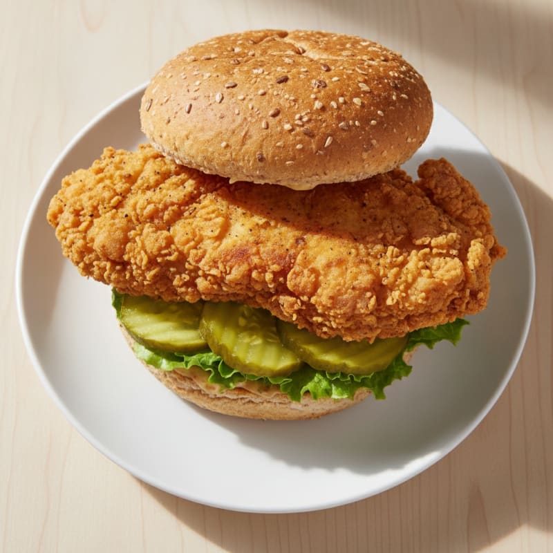 Buttermilk Fried Chicken Sandwich with Pickles