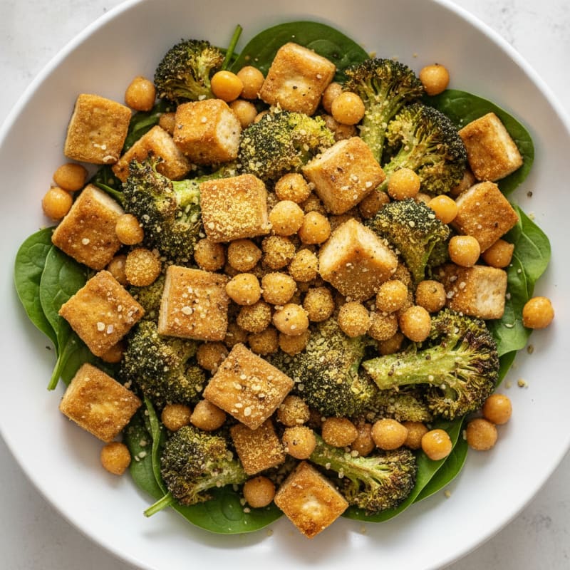 Roasted Vegetable and Chickpea Power Bowl