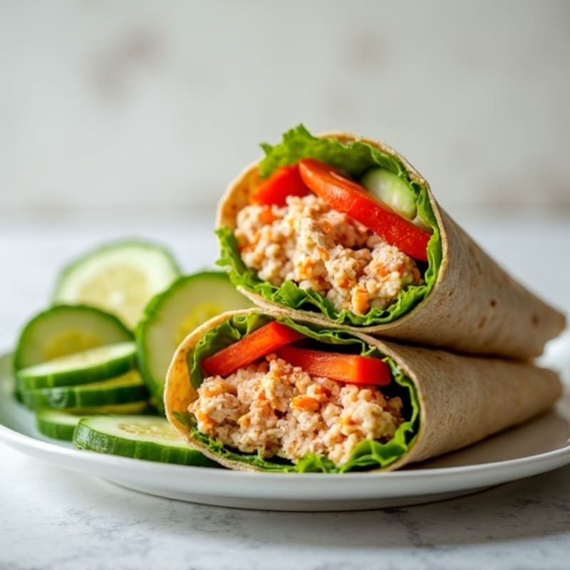 Fresh Spicy Tuna Wraps