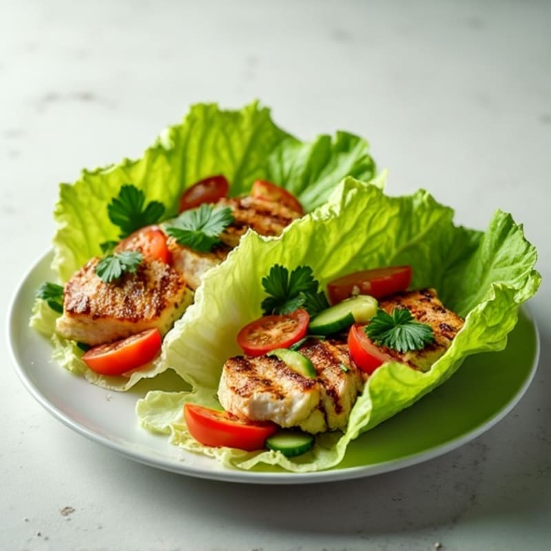 Fresh Herb-Grilled Chicken Lettuce Wrap