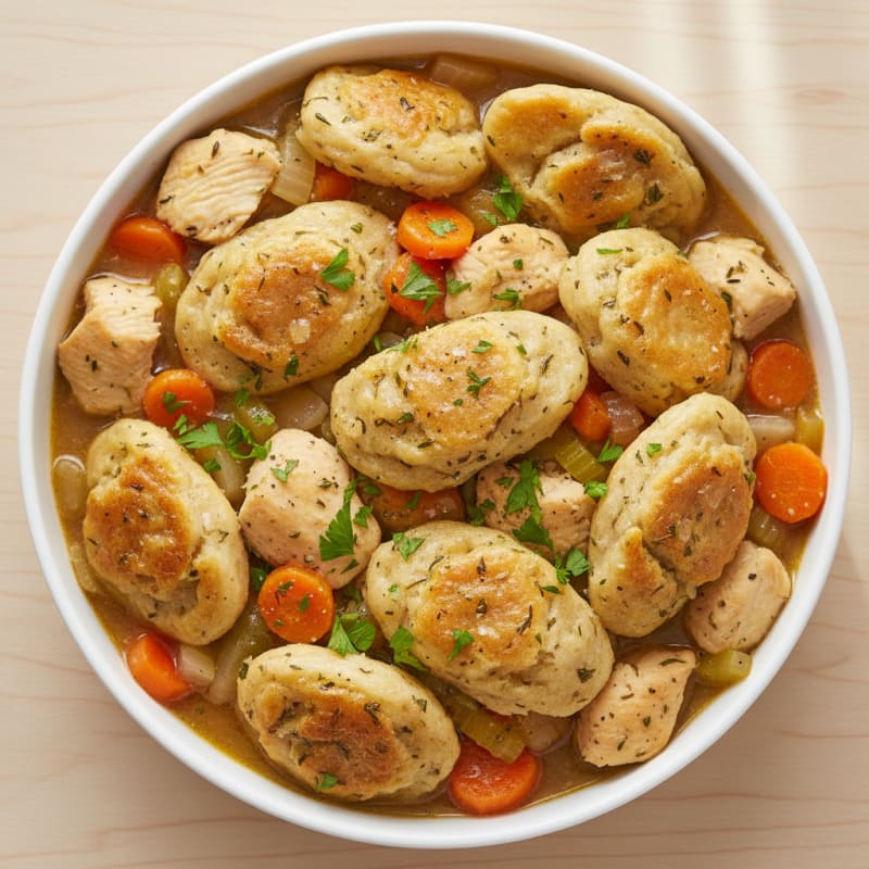Homestyle Chicken and Herb Dumplings