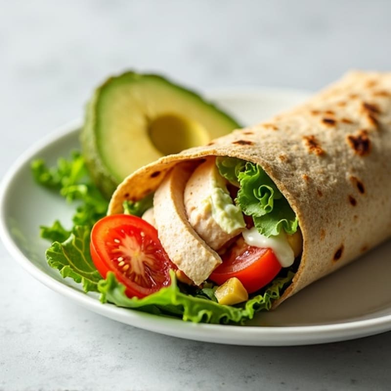 Creamy Turkey Avocado Wrap