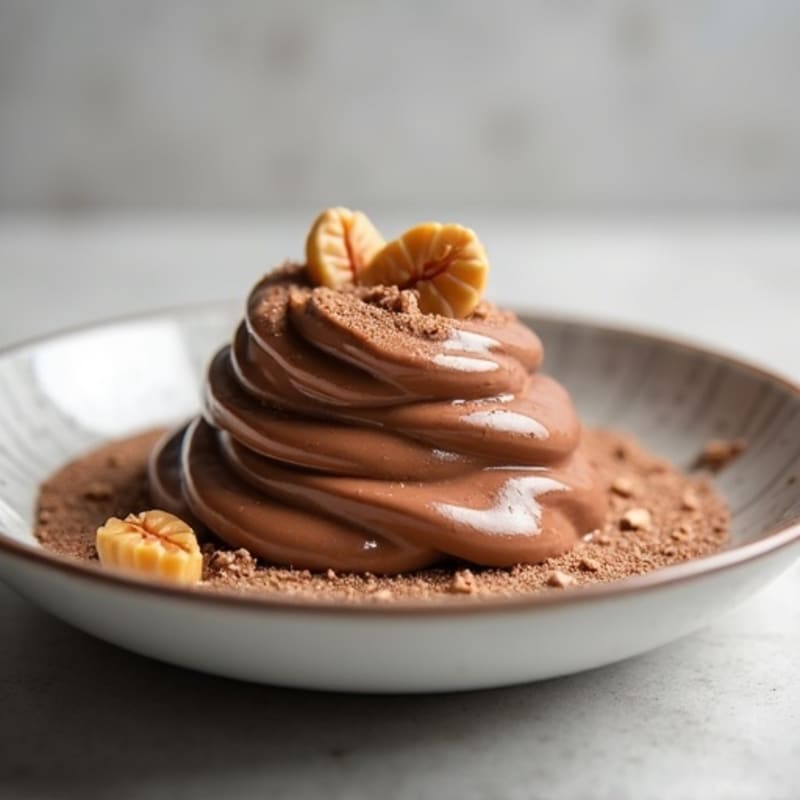 Silky Chocolate Protein Pudding with Peanut Butter Swirl