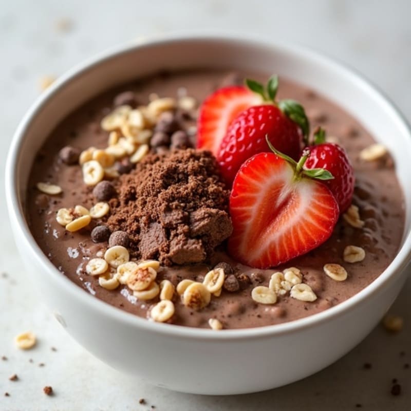 Creamy Chocolate Protein Oatmeal