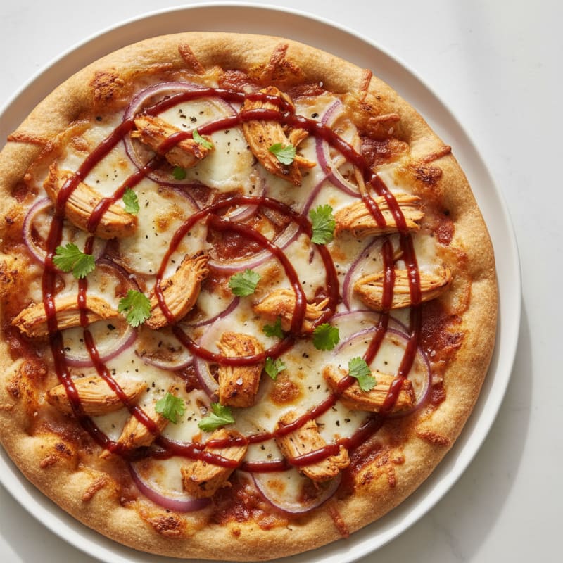 Crispy BBQ Chicken and Caramelized Onion Pizza