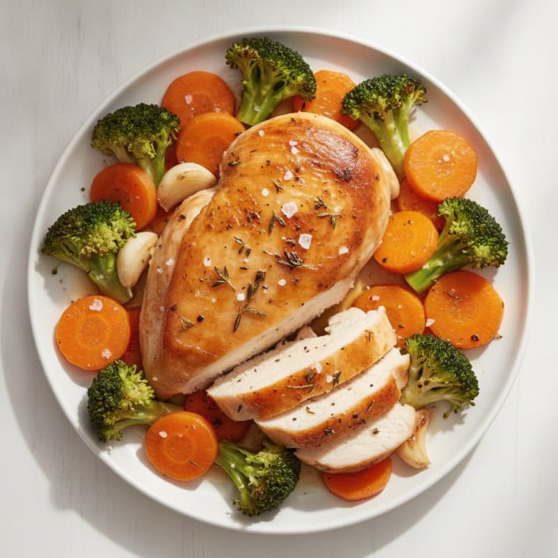 Herb-Roasted Chicken with Roasted Vegetables
