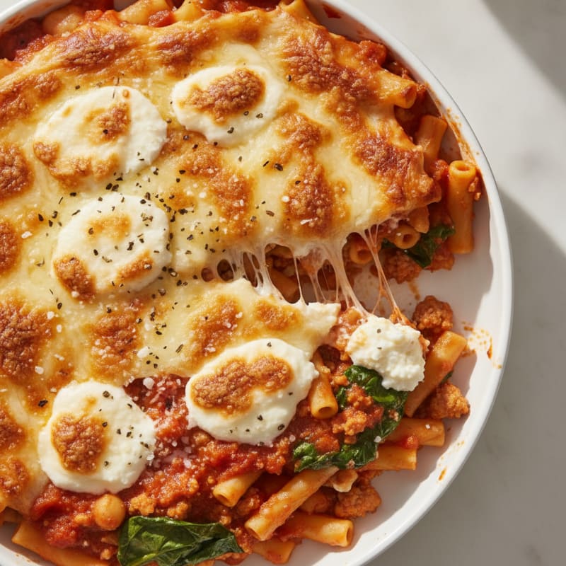 Four Cheese Baked Ziti