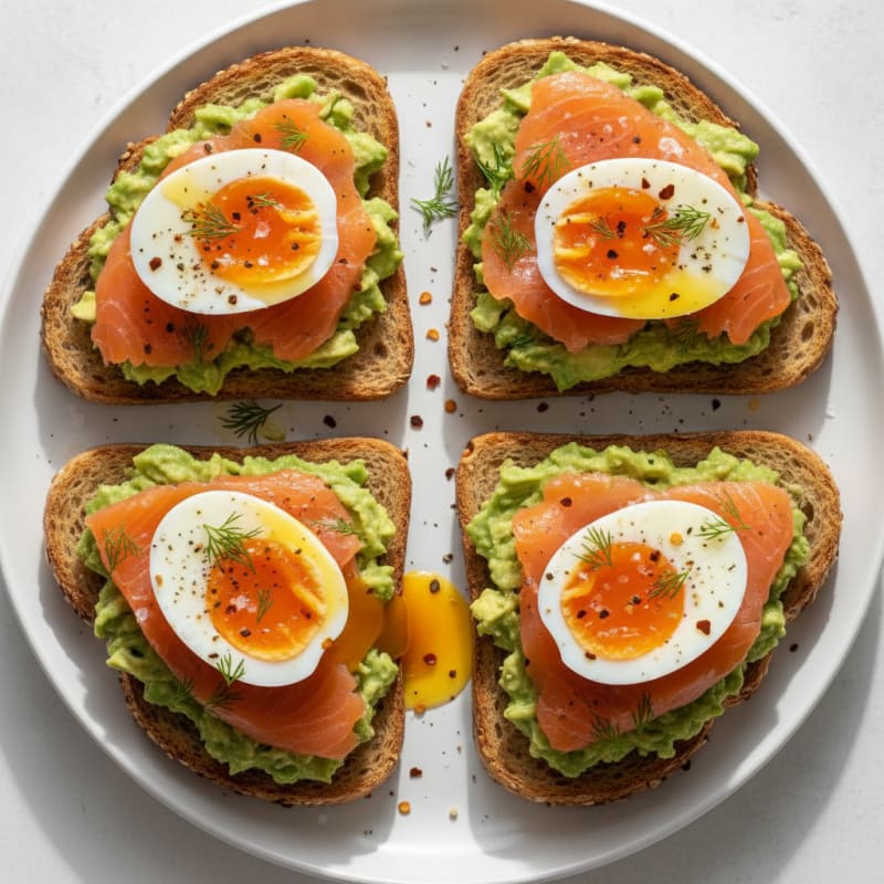 Avocado Toast with Jammy Eggs