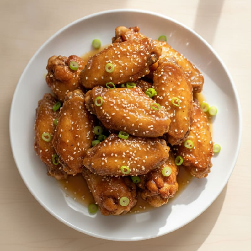 Honey-Garlic Glazed Chicken Wings