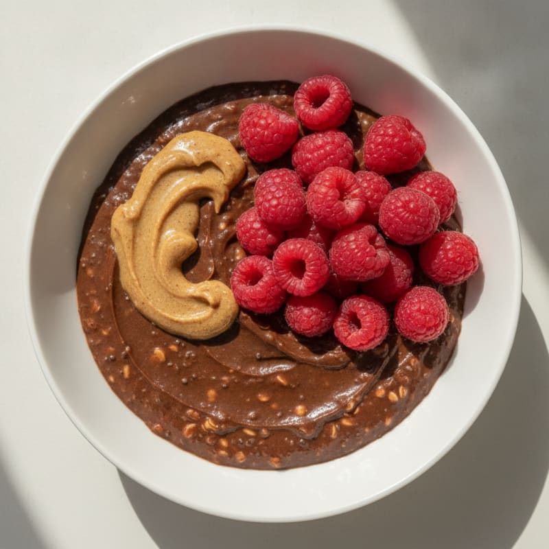 Silky Protein Chocolate Oat Pudding
