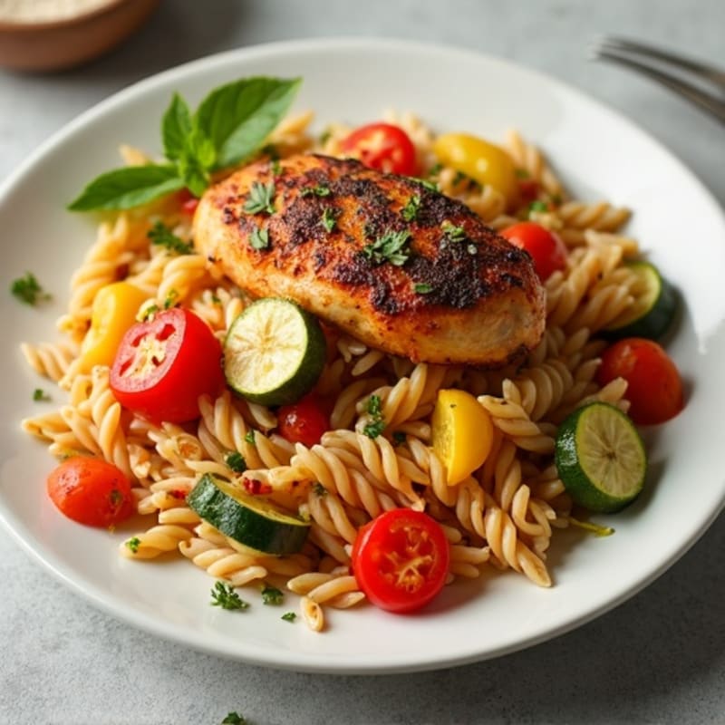 Spicy Cajun Chicken and Veggie Pasta