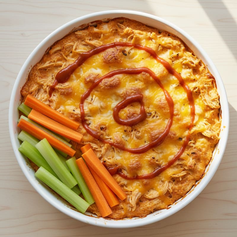 Buffalo Chicken Baked Dip