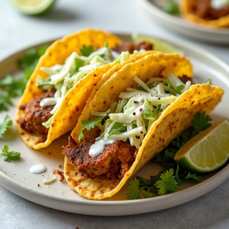 Crispy Slow-Cooked Pork Tacos with Fresh Cabbage Slaw