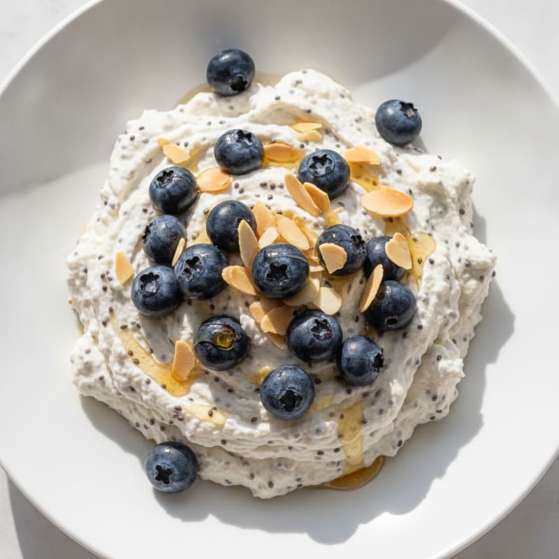 Silky Greek Yogurt Protein Mousse with Fresh Berries