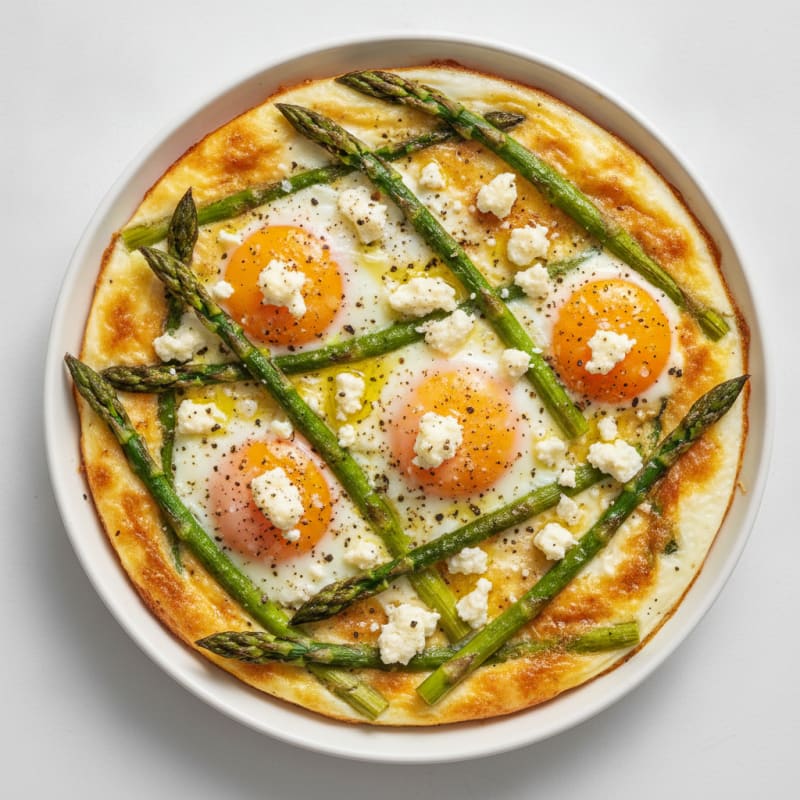 Baked Eggs with Roasted Asparagus