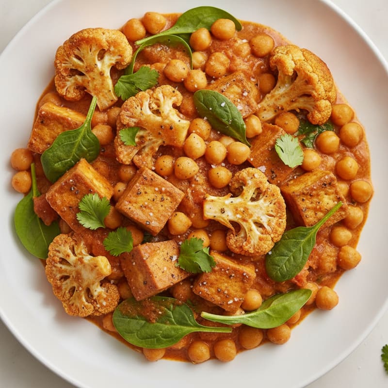 Roasted Vegetable and Chickpea Curry