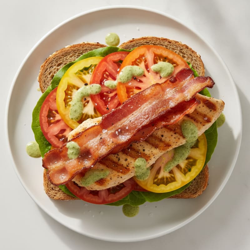Heirloom Tomato BLT with Basil Aioli