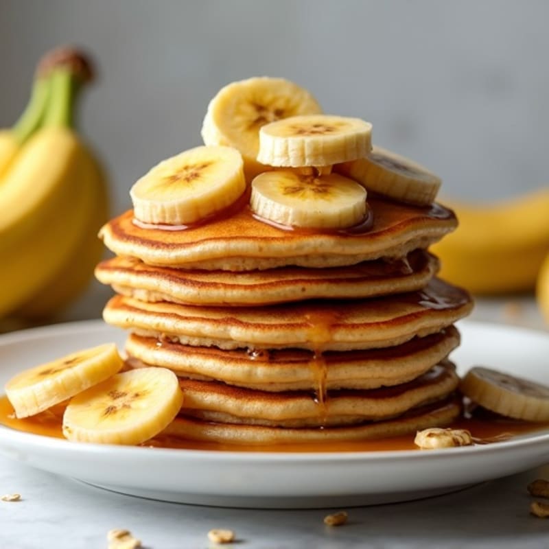 Caramelized Banana Protein Pancakes