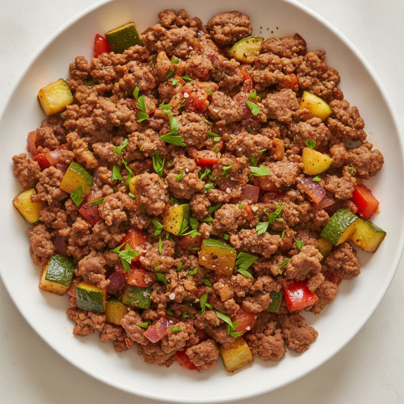 Ground Beef and Vegetable Skillet