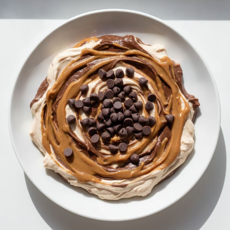Silky Greek Yogurt Protein Pudding with Chocolate and Peanut Butter