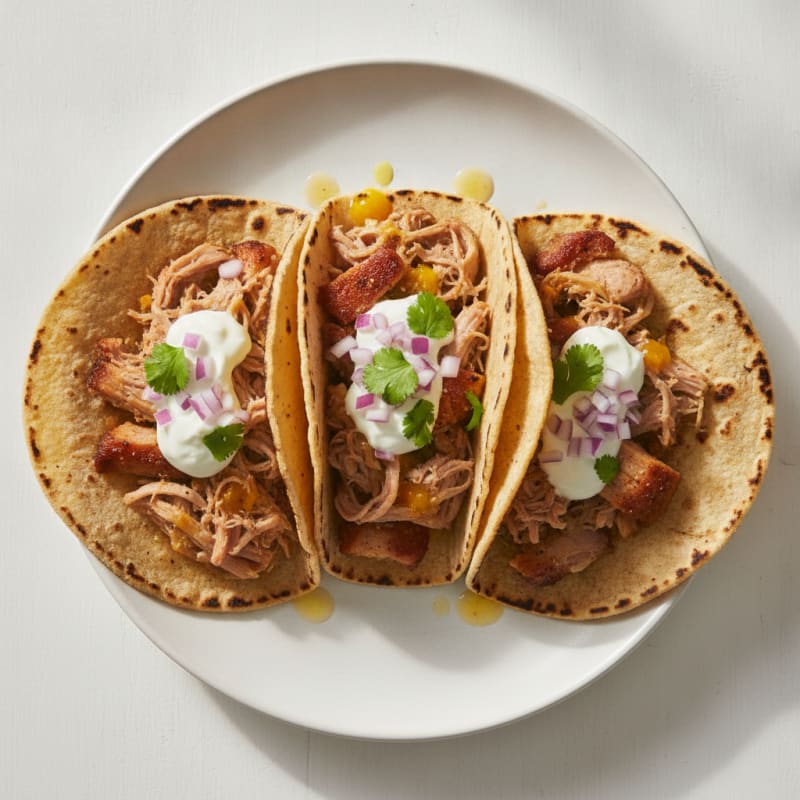 Slow-Cooked Pork Carnitas Tacos
