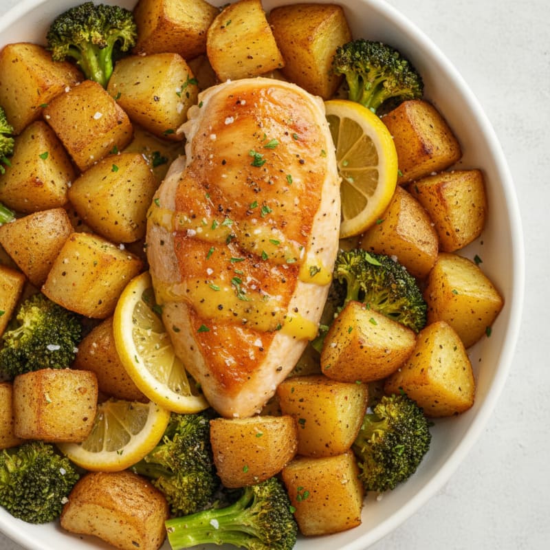 Lemon Herb Roasted Chicken and Potatoes