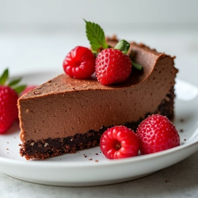 Silky Chocolate Protein Cheesecake