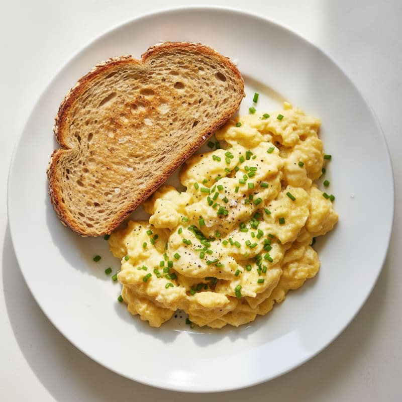 Classic Scrambled Eggs with Chives