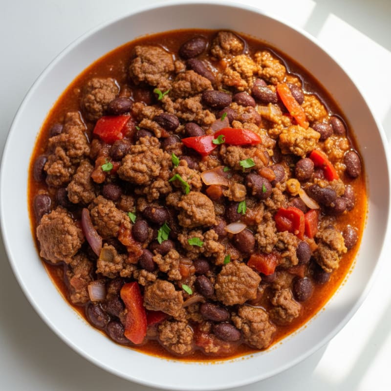 Smoky Ground Beef and Bean Chili