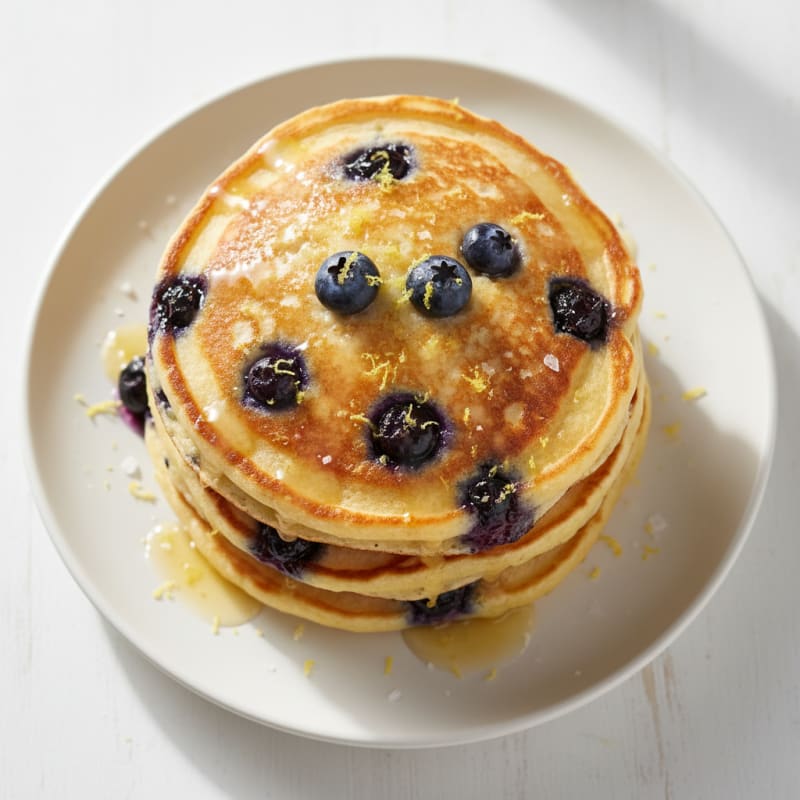 Blueberry-Lemon Ricotta Pancakes