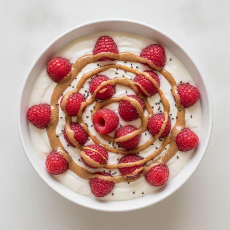 Silky Greek Yogurt Protein Pudding with Berries
