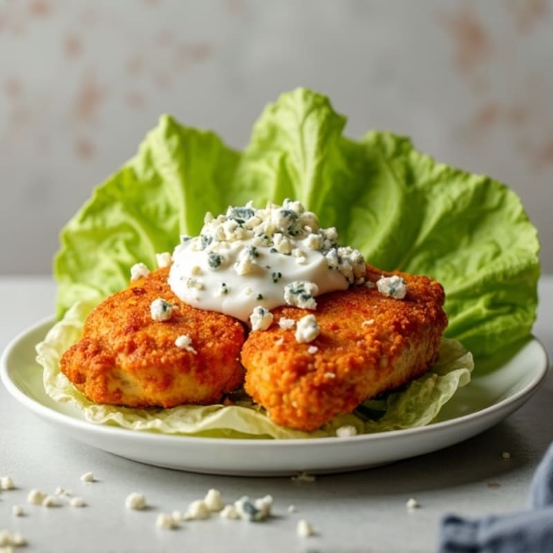 Crispy Buffalo Chicken Lettuce Wrap