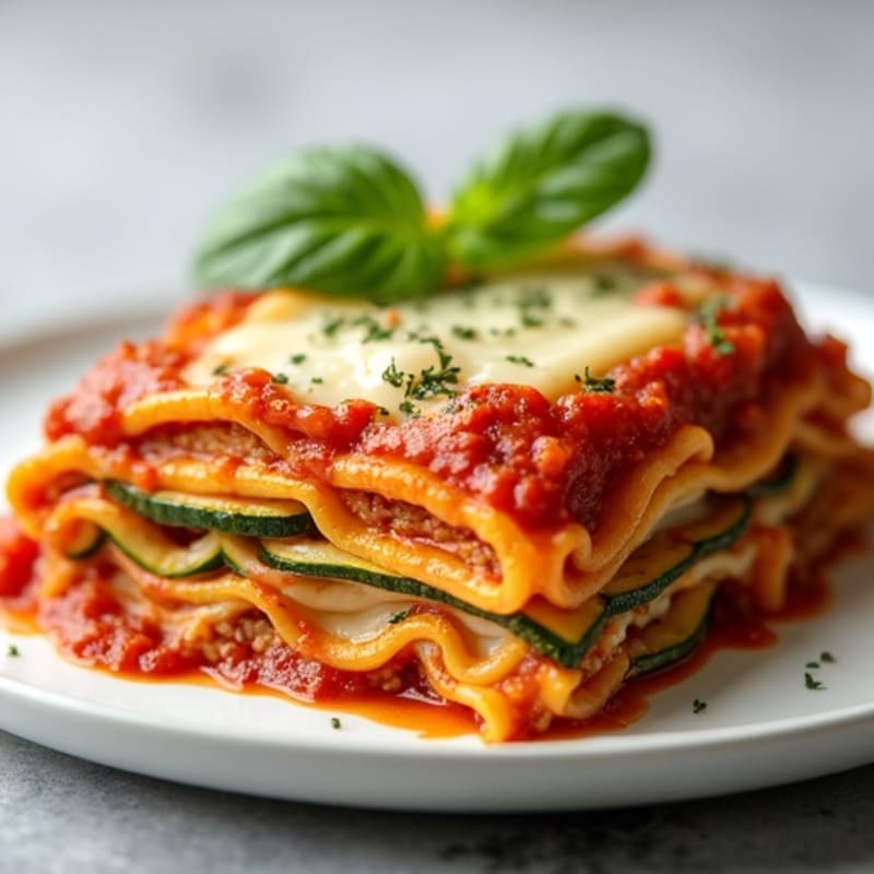 Hearty Lean Turkey and Zucchini Lasagna Bake