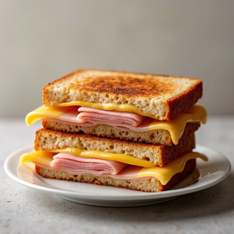 Grilled Lean Ham and Creamy Swiss Melt