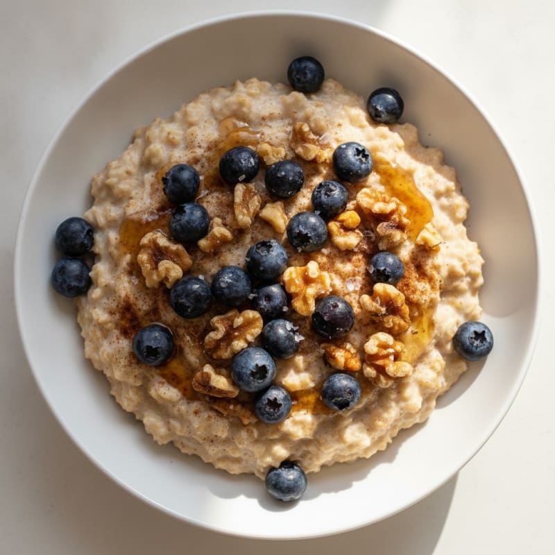 Classic Oatmeal with Berries and Nuts
