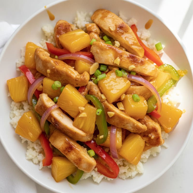 Sweet-Sour Chicken with Pineapple