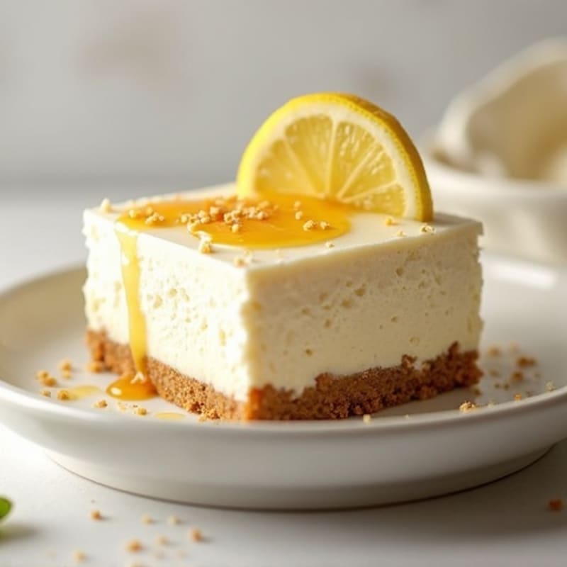 Vanilla Protein Cheesecake with Greek Yogurt