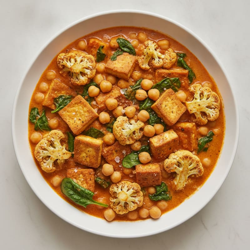 Roasted Vegetable and Chickpea Curry