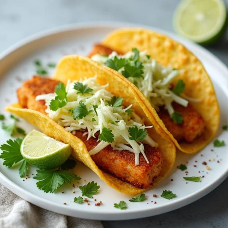 Crispy Lime-Seasoned Cod Street Tacos